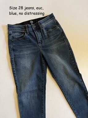 Size 28 Lularoe denim jeans, blue with no distressing (162)